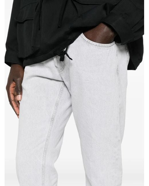 Dondup White Dian Cotton Denim Jeans for men