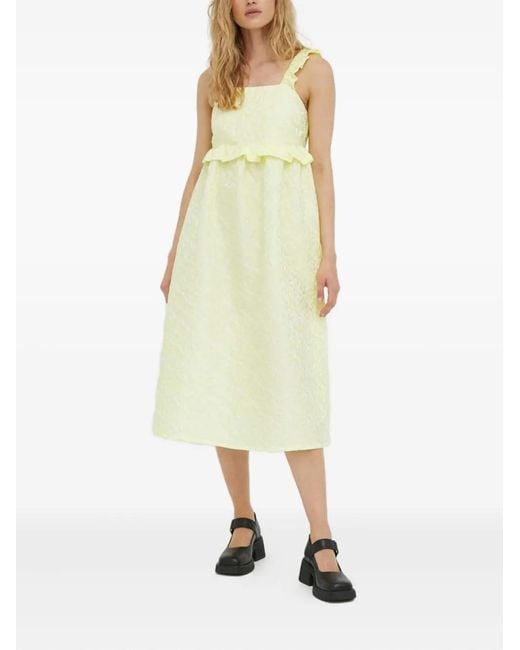 Résumé Metallic Ruffled Jacquard Dress
