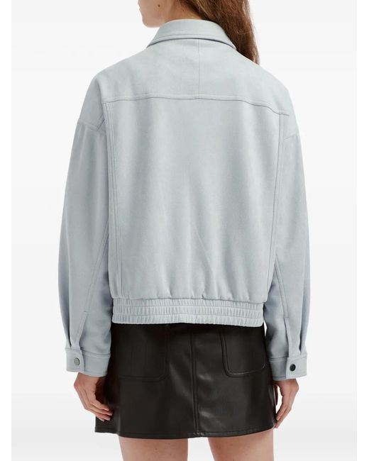 B+ AB Blue Elasticated-Hem Jacket