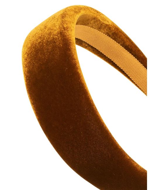 Jennifer Behr Brown Kate Velvet Headband