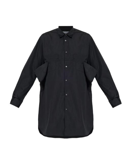 Comme des Garçons Blue Pocket-Detail Shirt for men