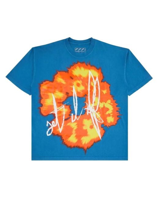 DENIM TEARS Offset Set It Off T-Shirt in Blue für Herren