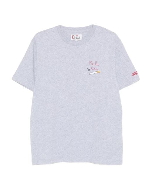 Mc2 Saint Barth White Crew Neck T-Shirt for men