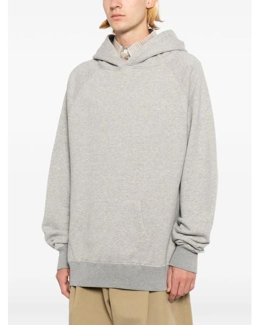 Edwin Gray Logo-Patch Hoodie for men