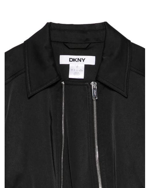 DKNY Black Zip-Front Jacket