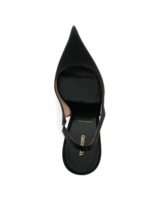 Tom Ford Black 120Mm T Satin Pumps