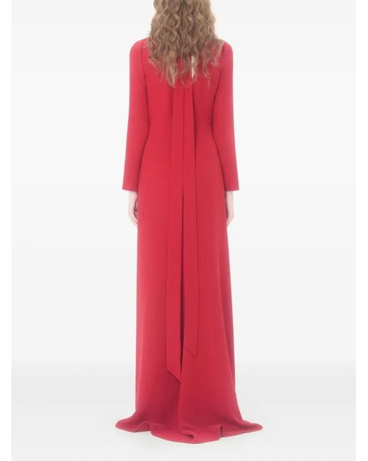 Valentino Garavani Red Long Cady Couture Dress