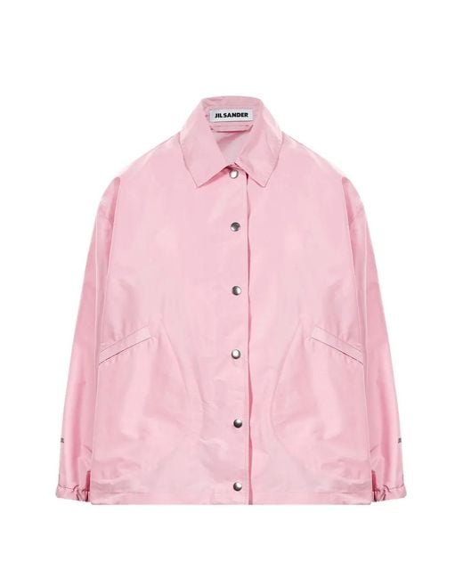Jil Sander Pink Technical Faille Blouson