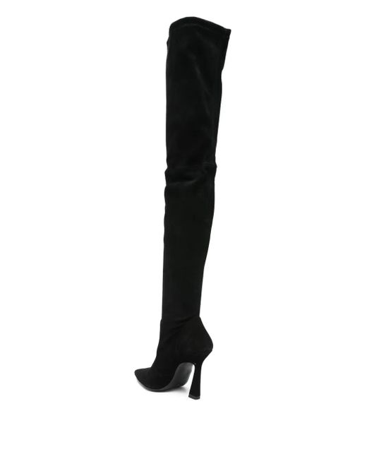 Stuart Weitzman Black "Ultravinnie" Boot 100
