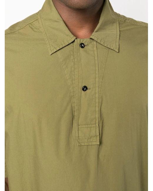 President's Green Short-Sleeve Cotton Shirt for men