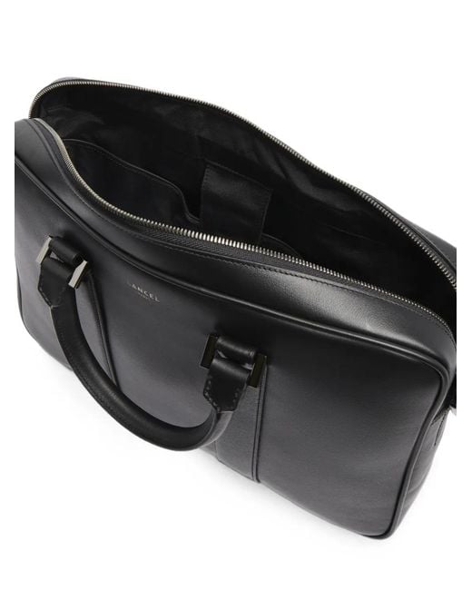 Lancel Black 15'6 Edgard Smooth-Leather Briefcase for men