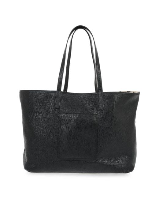 Etro White Reversible Pebbled Leather Tote Bag