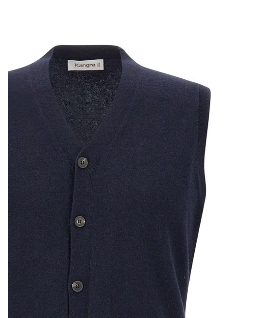 Kangra Pullunder mit V-Ausschnitt in Blue für Herren