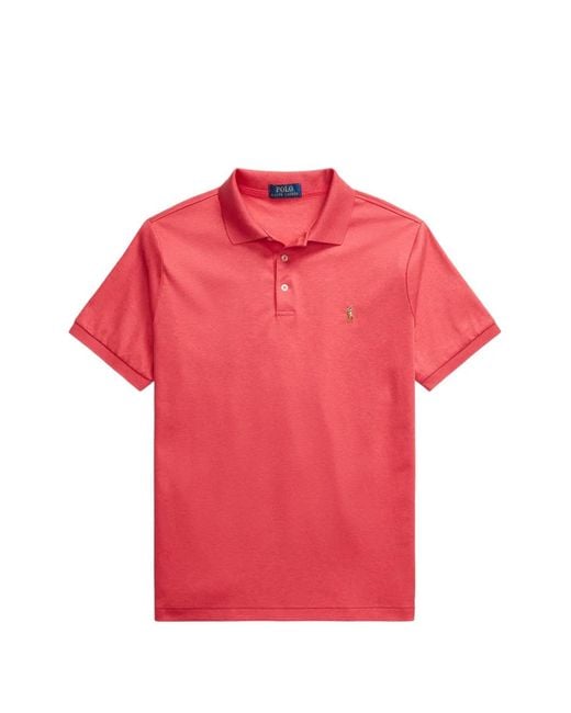 Polo Ralph Lauren Pink Short-Sleeved Polo Shirt for men