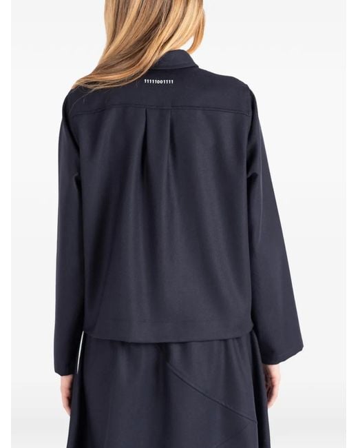 Societe Anonyme Blue Tilda Button-Up Patch-Pocket Jacket