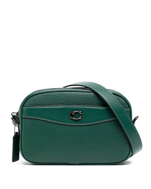 COACH Leather Camera Bag in Green Lyst