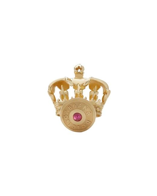 Dolce & Gabbana Metallic Crown Cufflinks for men