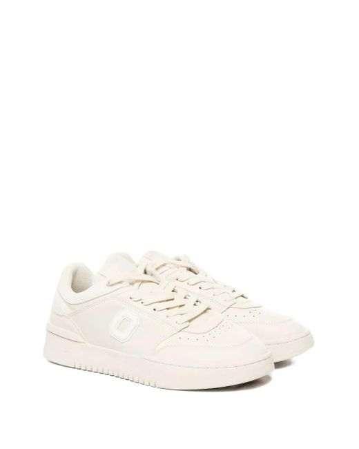 Orto White Eclipse Leather Low-Top Sneakers for men