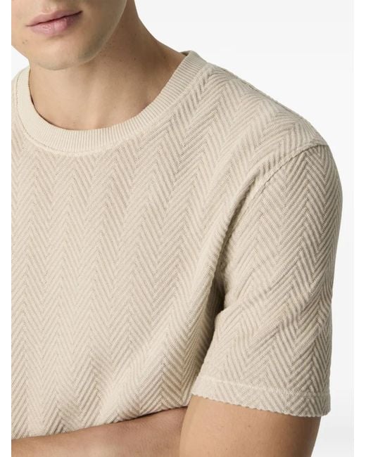 Missoni White Herringbone T-Shirt for men