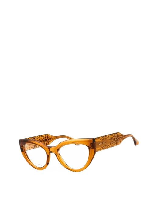 Etro Orange Cat-Eye-Frame Glasses