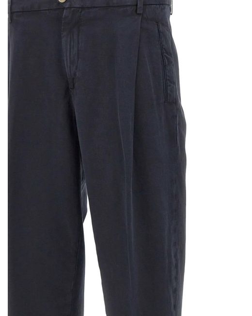 Briglia 1949 Blue Welt Pocket Tailored Trousers for men