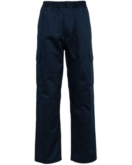 Marni Blue Straight-leg Cotton Cargo Trousers for men