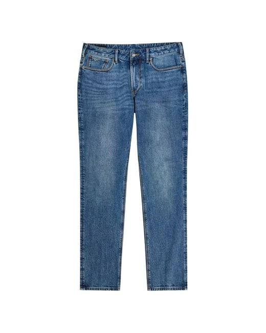 Emporio Armani Blue Denim Cotton Jeans for men