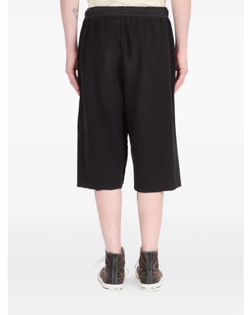 MM6 by Maison Martin Margiela Black Cotton Bermuda Shorts for men