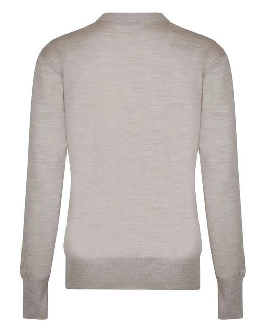 Jil Sander Gray Button-Up Cardigan