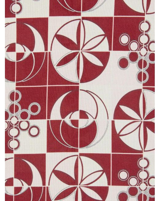 LaDoubleJ Blouse Met Geometrische Print in het Red