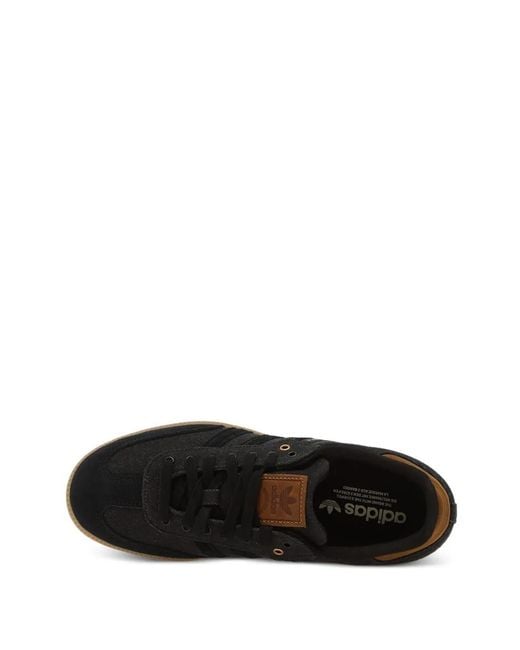 Adidas Black Samba Striped Sneakers for men