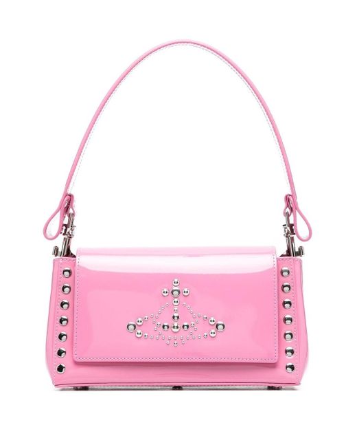 Vivienne Westwood Studembellished Shoulder Bag in Pink Lyst