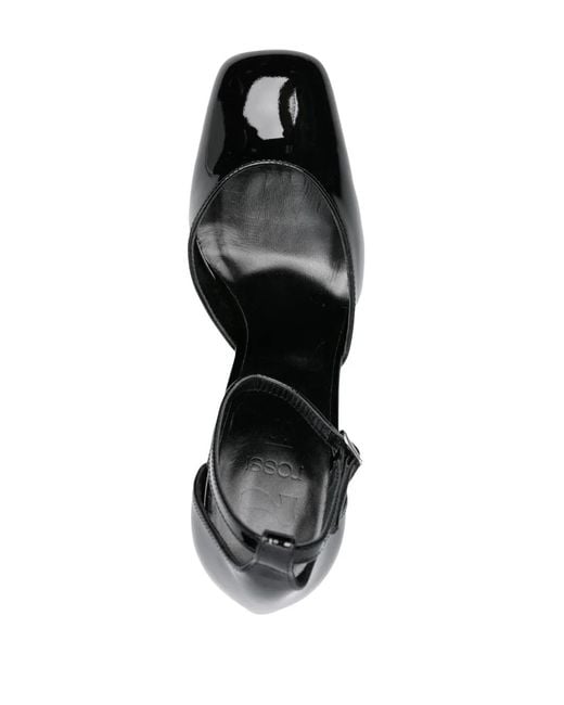 Sergio Rossi Black Si Rossi 85Mm Ankle-Strap Pumps