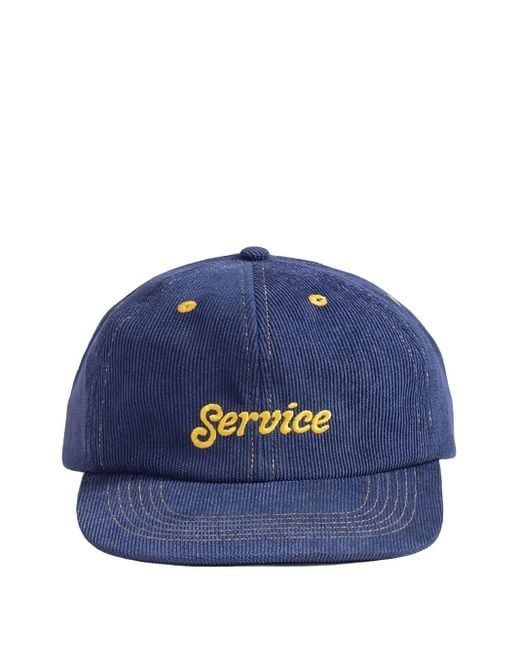 Service Works Blue Corduroy Cap for men