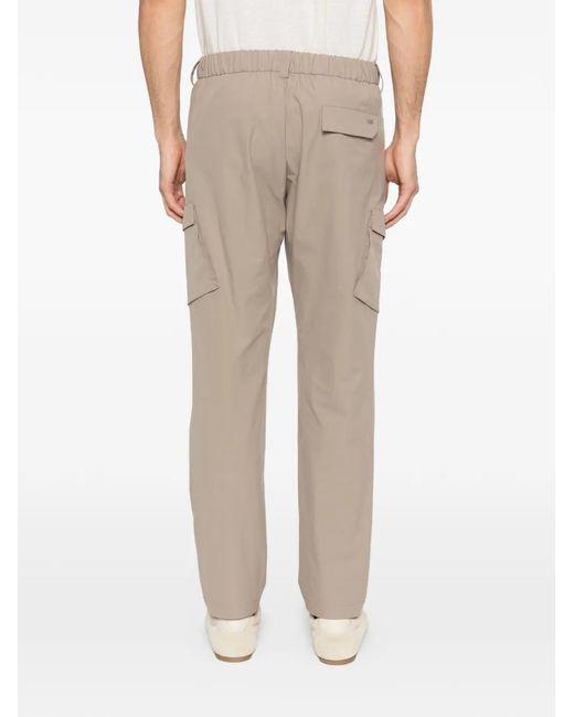 Herno White Cargo-Pocket Trousers for men