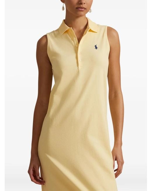 Polo Ralph Lauren Metallic Cotton Polo Dress