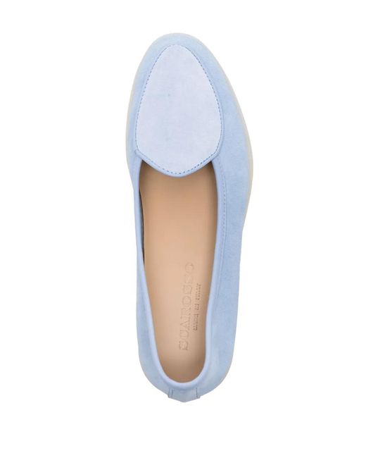 Scarosso Blue Livia Suede Loafers