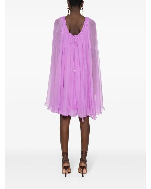 Max Mara Pink Silk Midi Dress