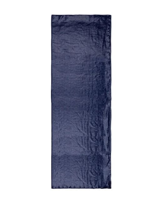 Emporio Armani Blue Logo Scarf