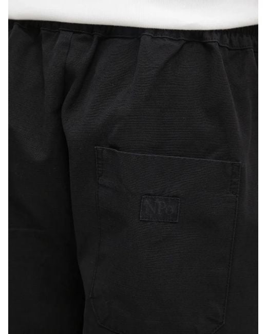 No Problemo Black Elasticated Trousers for men