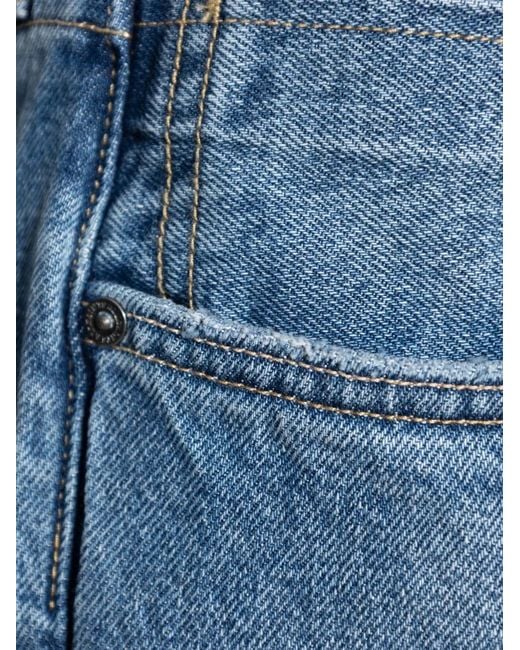AllSaints Blue Distressed-Effect Jeans for men