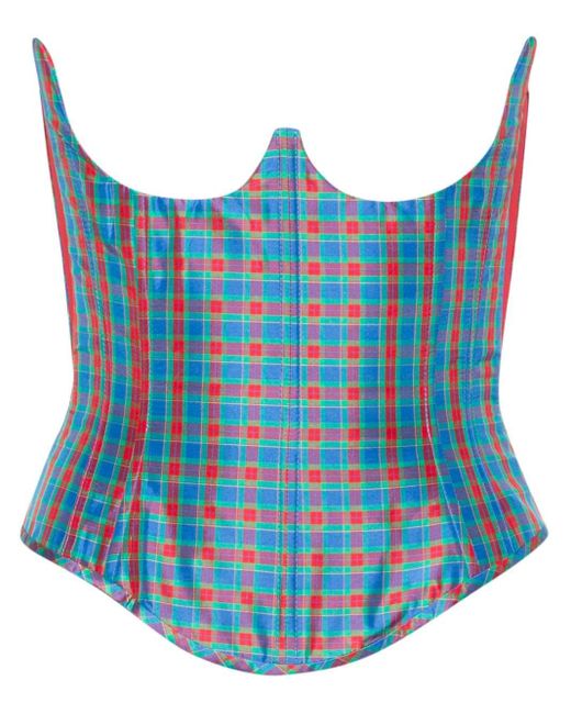 Top corsetto senza spalline di Vivienne Westwood in Blue