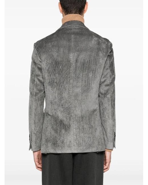 Lardini Gray Corduroy Blazer for men