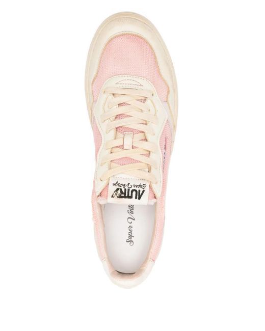 Autry Pink Medalist Sneakers for men