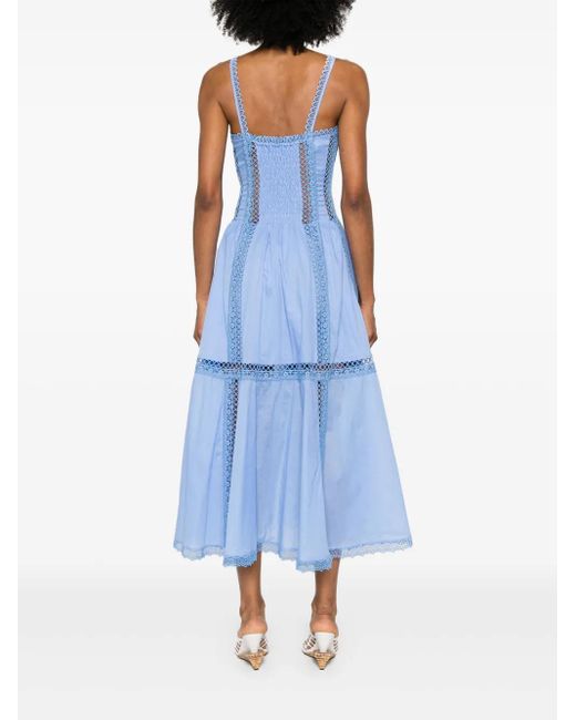 Charo Ruiz Blue Dafelle Long Dress