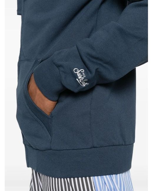 Mc2 Saint Barth Blue Danny Zip-Up Hoodie for men