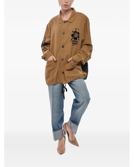 APRÈS SURF Natural Logo-Print Jacket