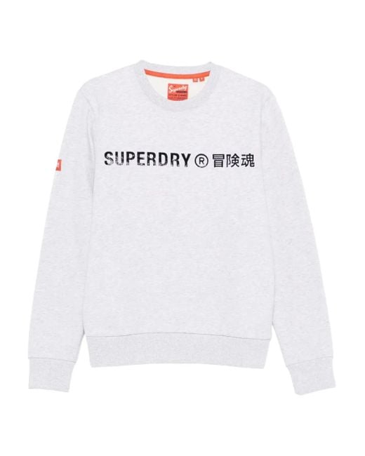 Superdry Sweatshirt mit Logo-Print in White für Herren