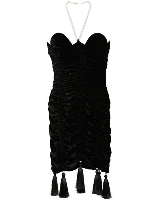 Cristina Savulescu Black Aphrodite Mini Dress