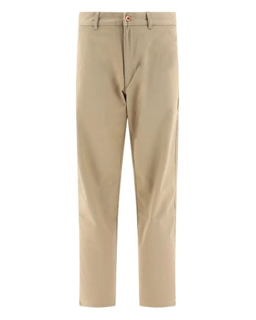 ANDBLUE Natural Cotton-Blend Trousers for men